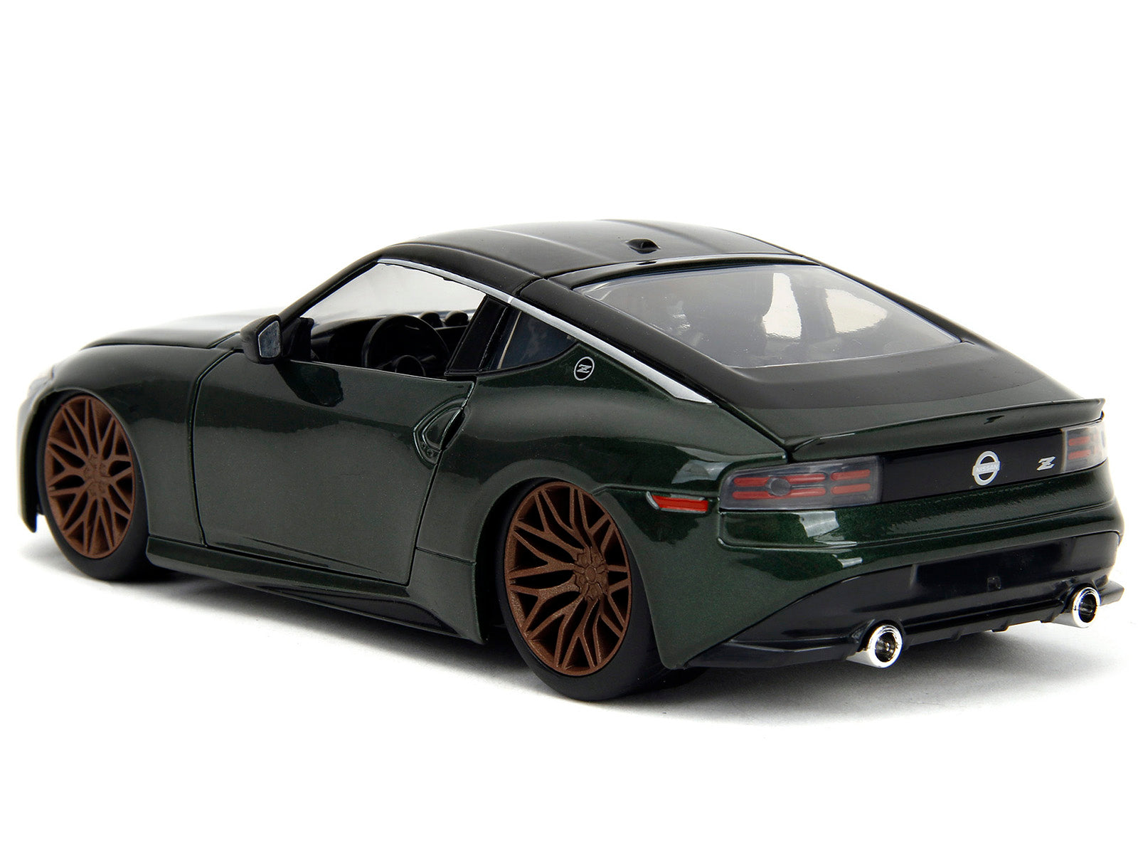 2023 Nissan Z Dark Green Metallic with Black Top "Fast X" (2023) Movie "Fast & Furious" Series 1/24 Diecast Model Car by Jada - image 5