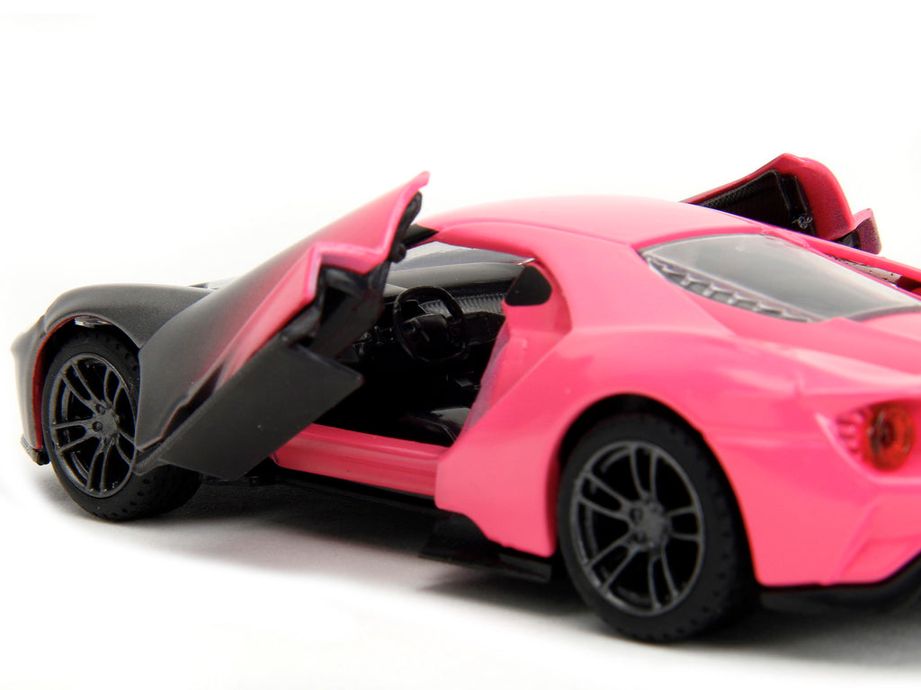 2017 Ford GT Gray Metallic and Pink Gradient "Pink Slips" Series 1/32 Diecast Model Car by Jada - image 3