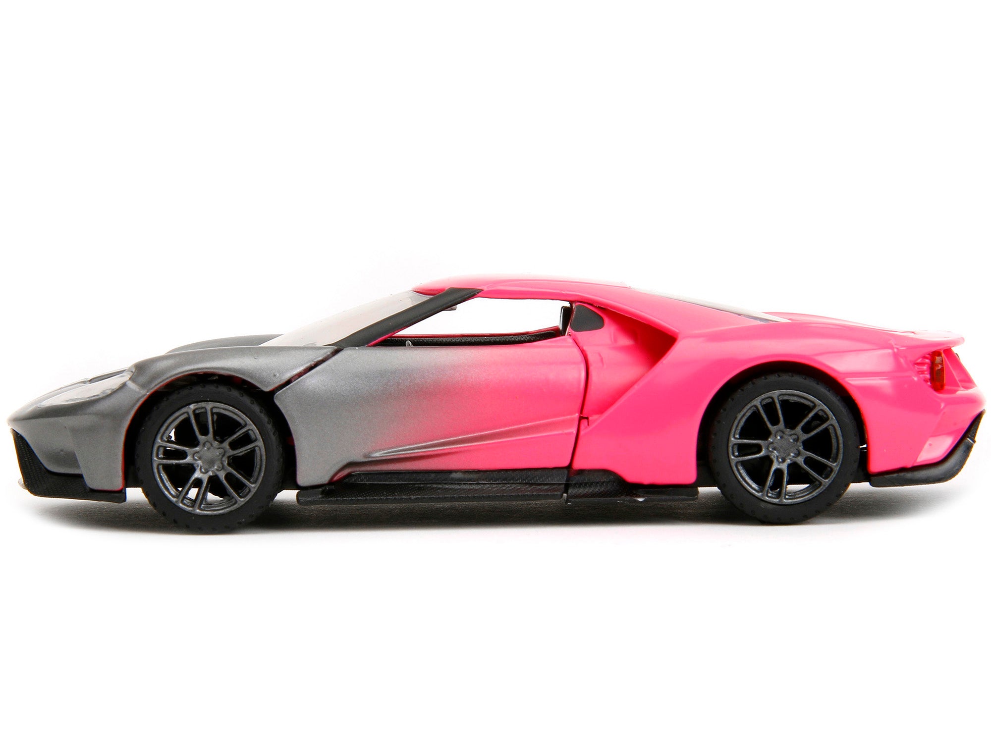 2017 Ford GT Gray Metallic and Pink Gradient "Pink Slips" Series 1/32 Diecast Model Car by Jada - image 4