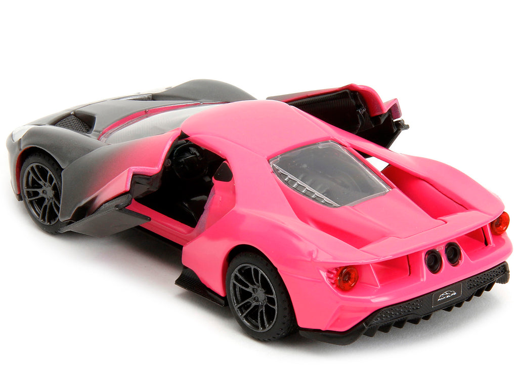 2017 Ford GT Gray Metallic and Pink Gradient "Pink Slips" Series 1/32 Diecast Model Car by Jada - image 2
