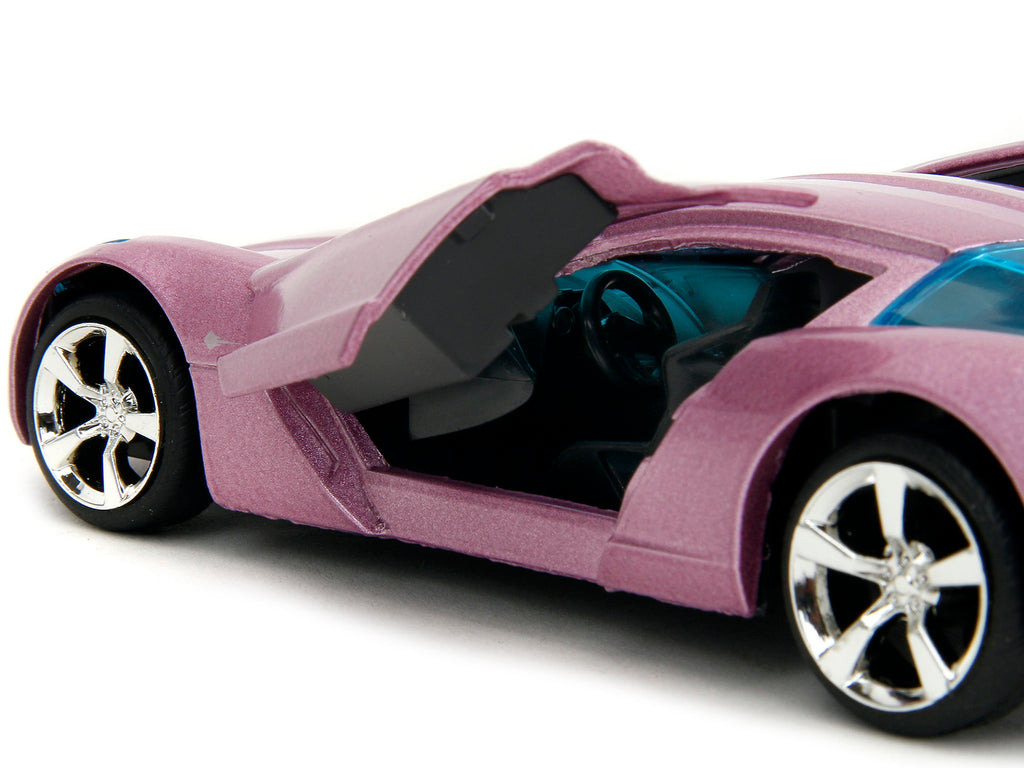2009 Chevrolet Corvette Stingray Concept Pink Metallic with Blue Tinted Windows "Pink Slips" Series 1/32 Diecast Model Car by Jada - image 3