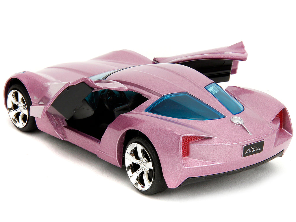 2009 Chevrolet Corvette Stingray Concept Pink Metallic with Blue Tinted Windows "Pink Slips" Series 1/32 Diecast Model Car by Jada - image 4