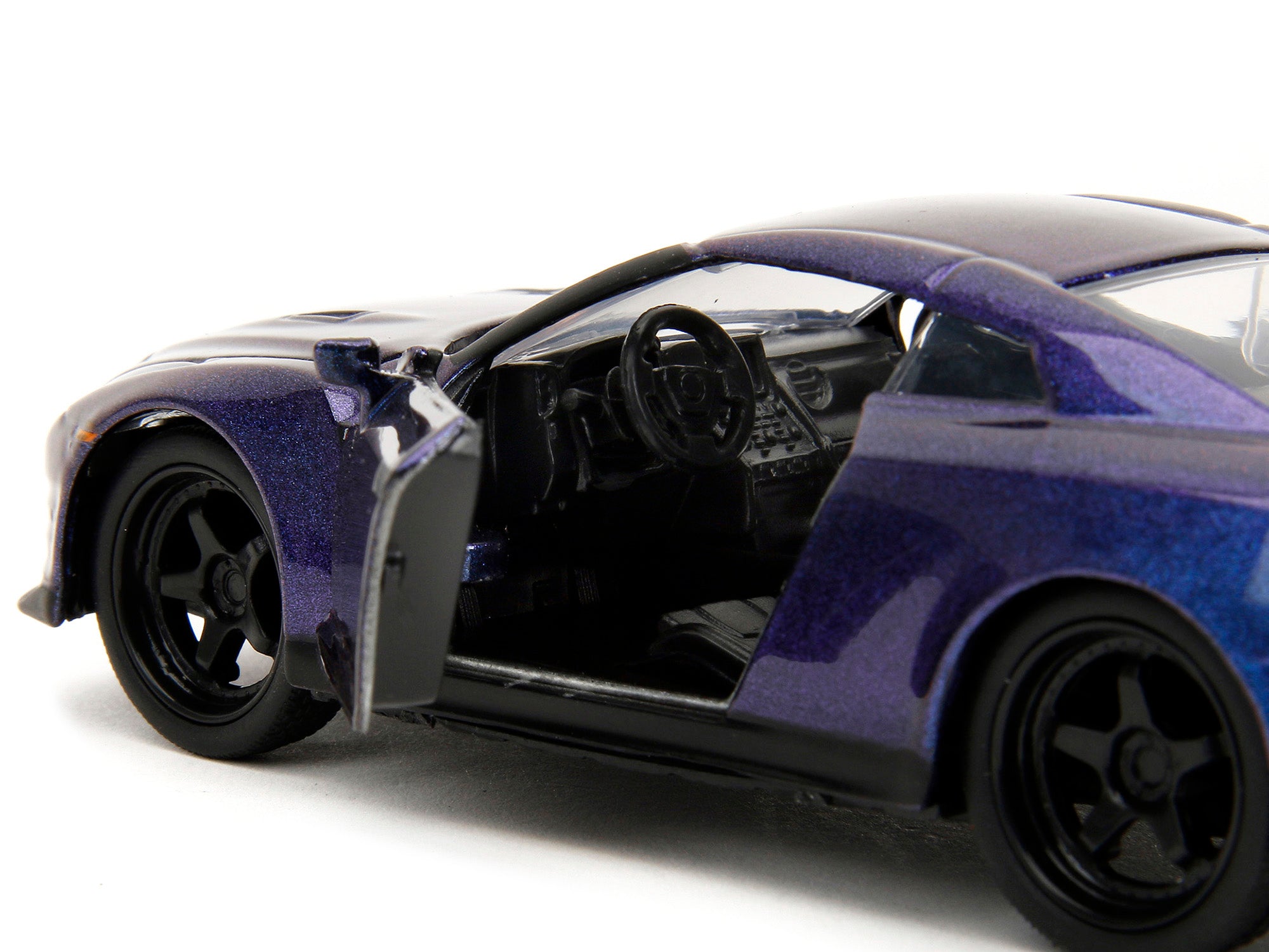 2009 Nissan GT-R (R35) Purple Metallic "Pink Slips" Series 1/32 Diecast Model Car by Jada - image 3