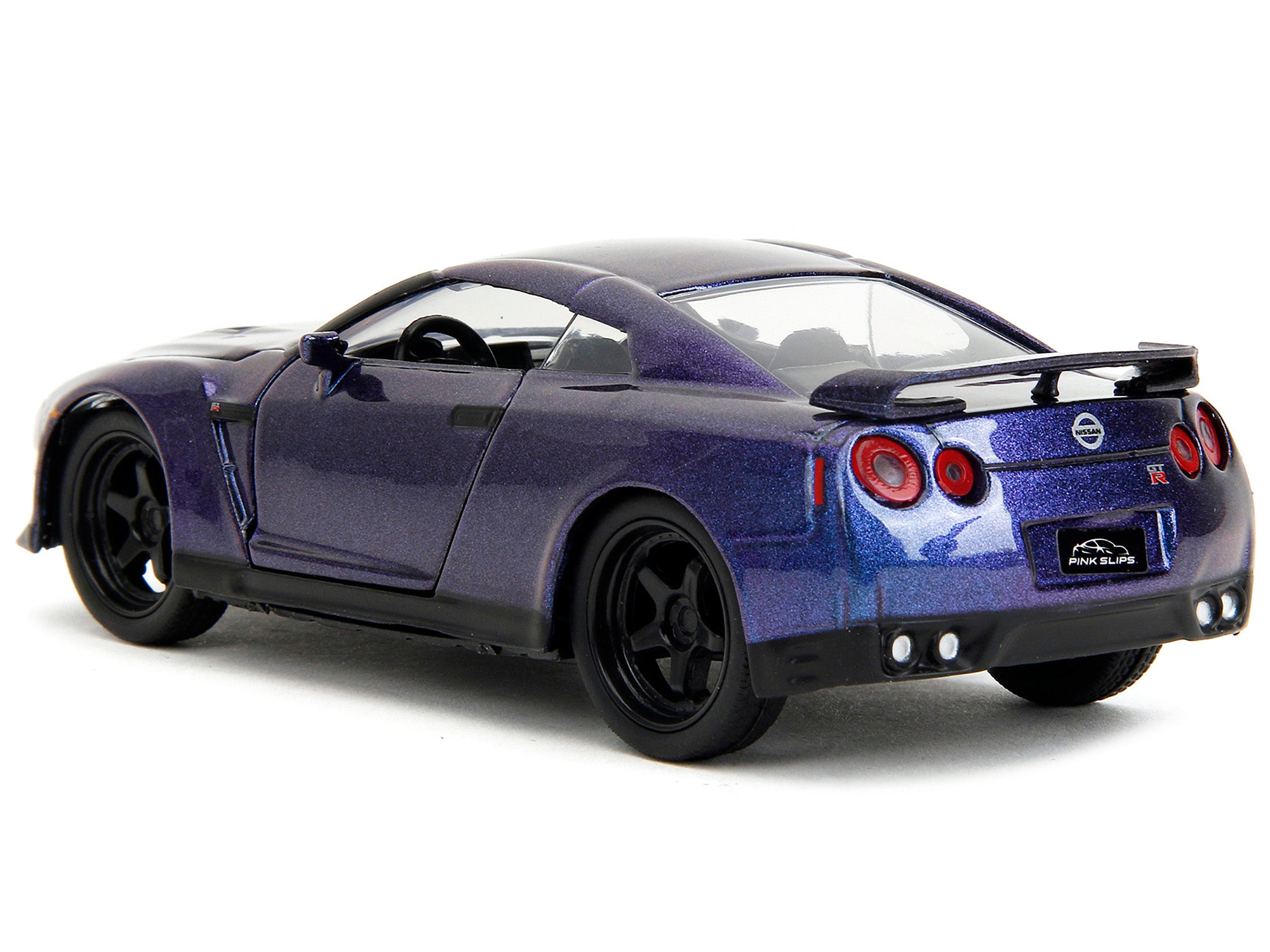 2009 Nissan GT-R (R35) Purple Metallic "Pink Slips" Series 1/32 Diecast Model Car by Jada - image 5