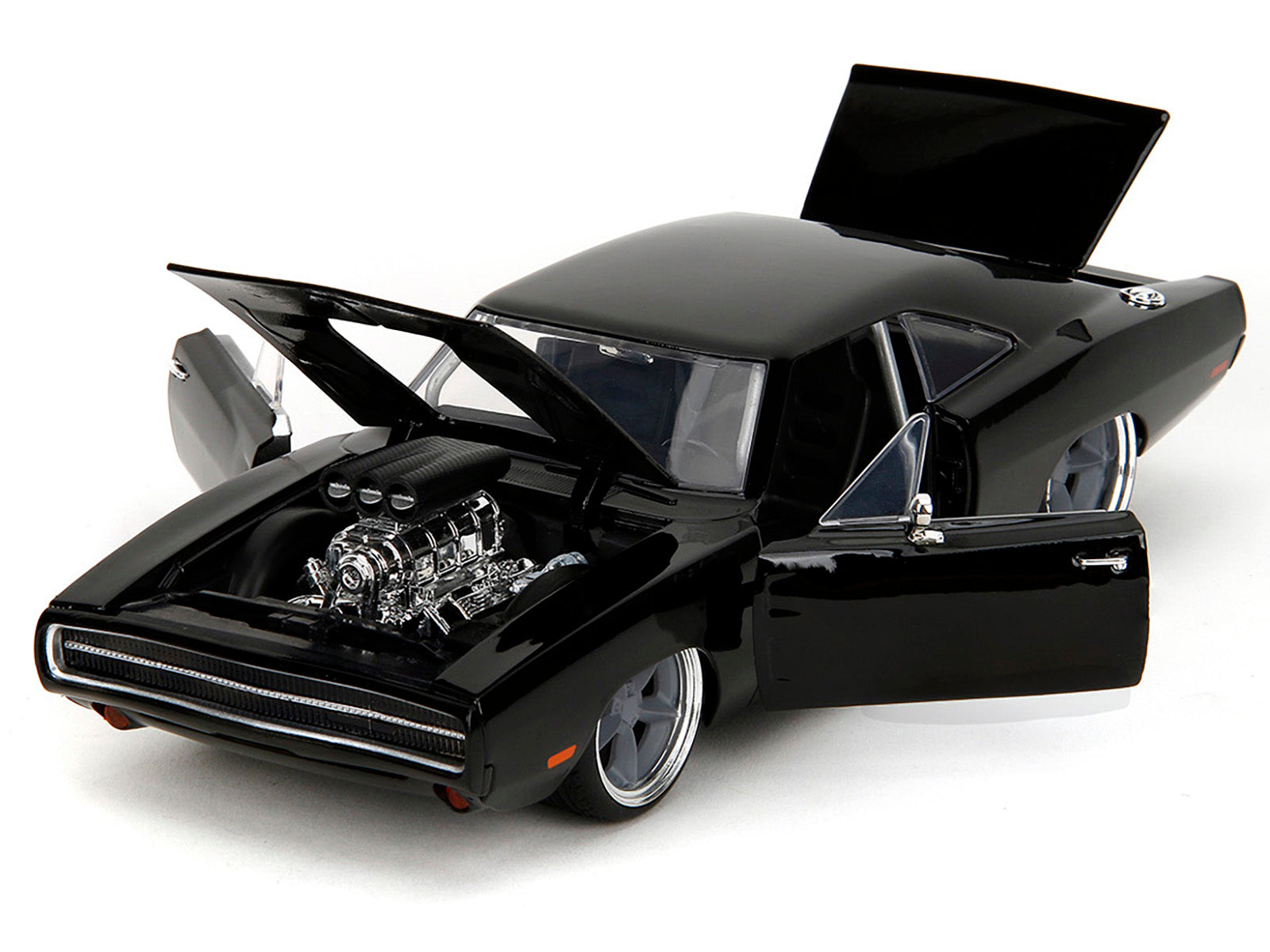 1970 Dodge Charger R/T Black "Fast X" (2023) Movie "Fast & Furious" Series 1/24 Diecast Model Car by Jada - image 2