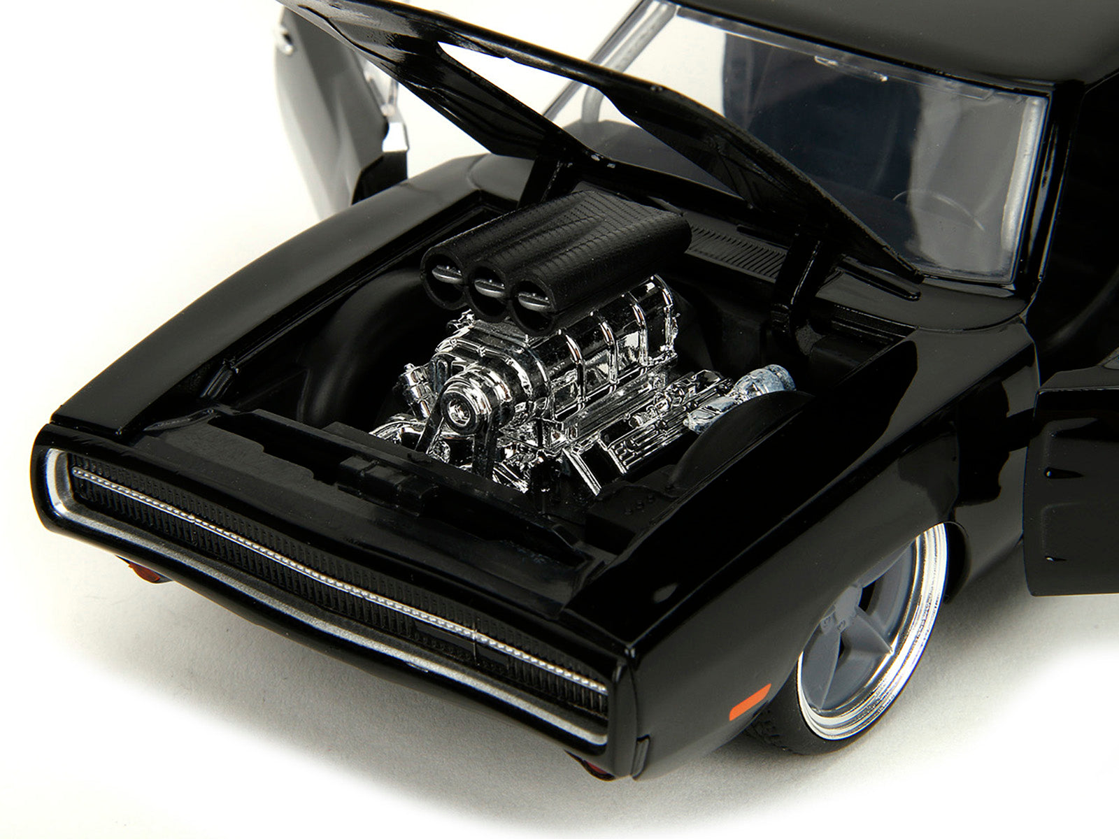 1970 Dodge Charger R/T Black "Fast X" (2023) Movie "Fast & Furious" Series 1/24 Diecast Model Car by Jada - image 3