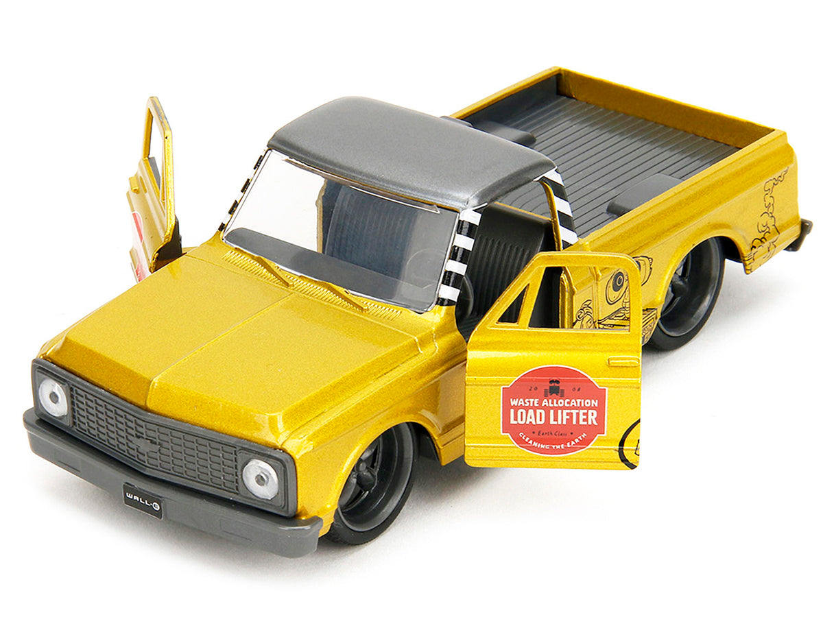 1972 Chevrolet Cheyenne Pickup Truck Gold Metallic with Gray Top "Wall-E" (2008) Movie "Hollywood Rides" Series 1/32 Diecast Model Car by Jada - image 2