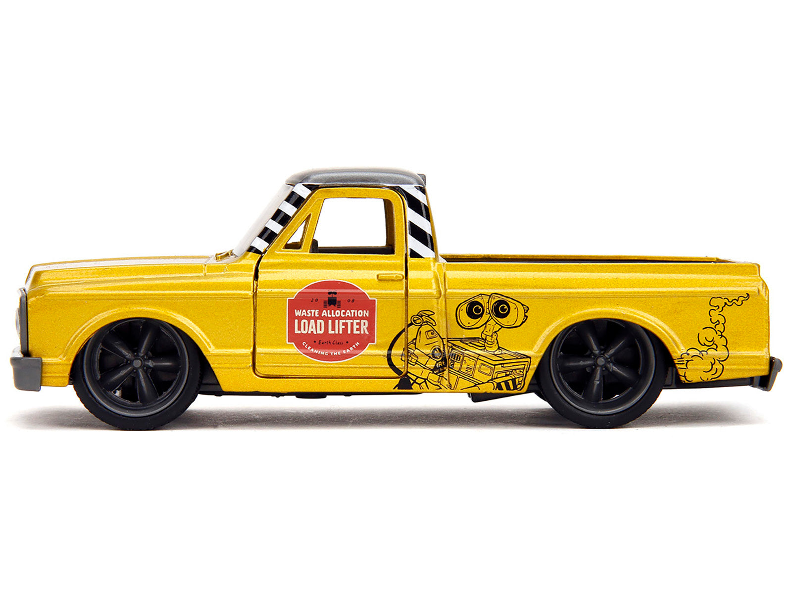 1972 Chevrolet Cheyenne Pickup Truck Gold Metallic with Gray Top "Wall-E" (2008) Movie "Hollywood Rides" Series 1/32 Diecast Model Car by Jada - image 3