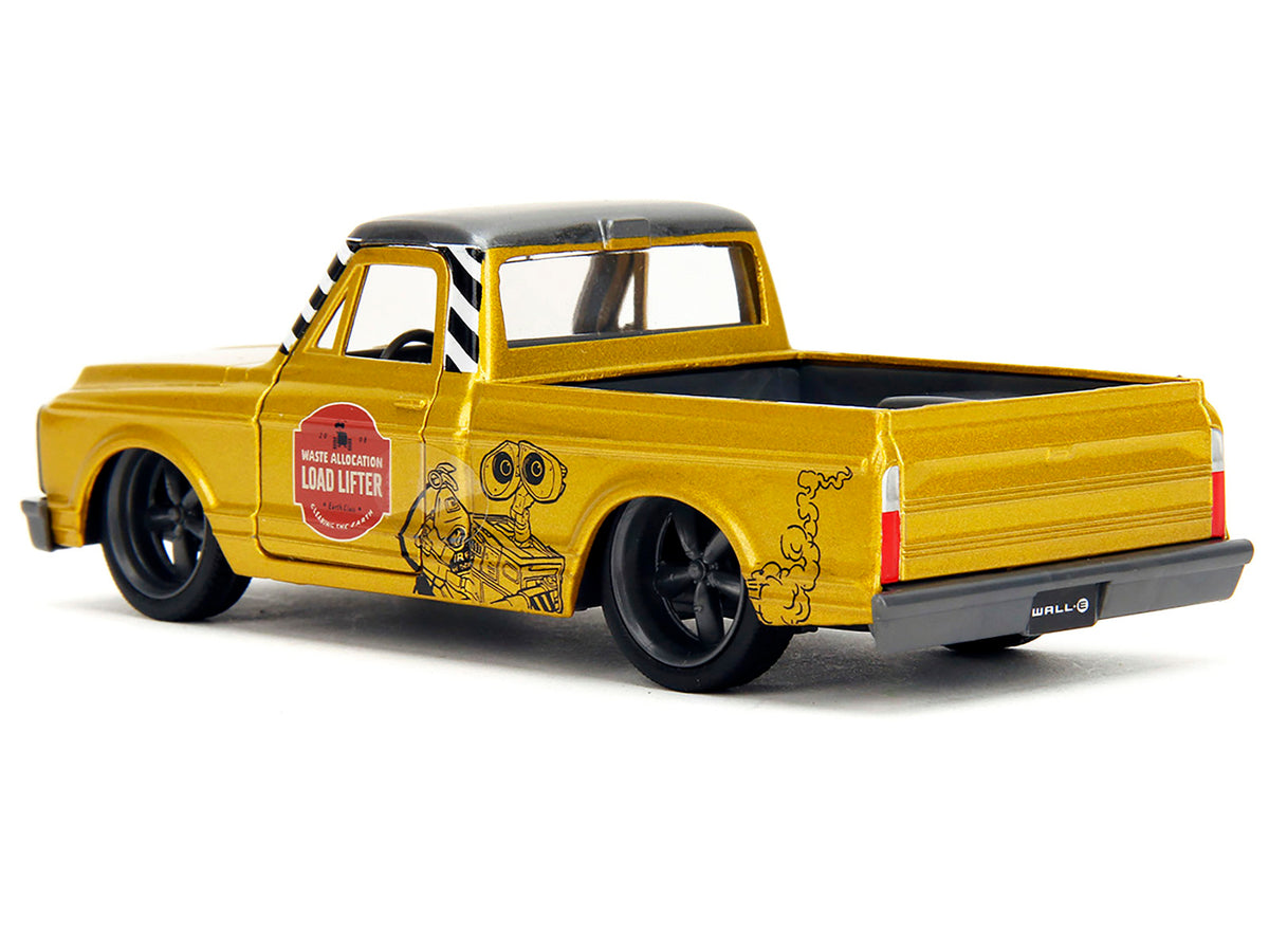 1972 Chevrolet Cheyenne Pickup Truck Gold Metallic with Gray Top "Wall-E" (2008) Movie "Hollywood Rides" Series 1/32 Diecast Model Car by Jada - image 5
