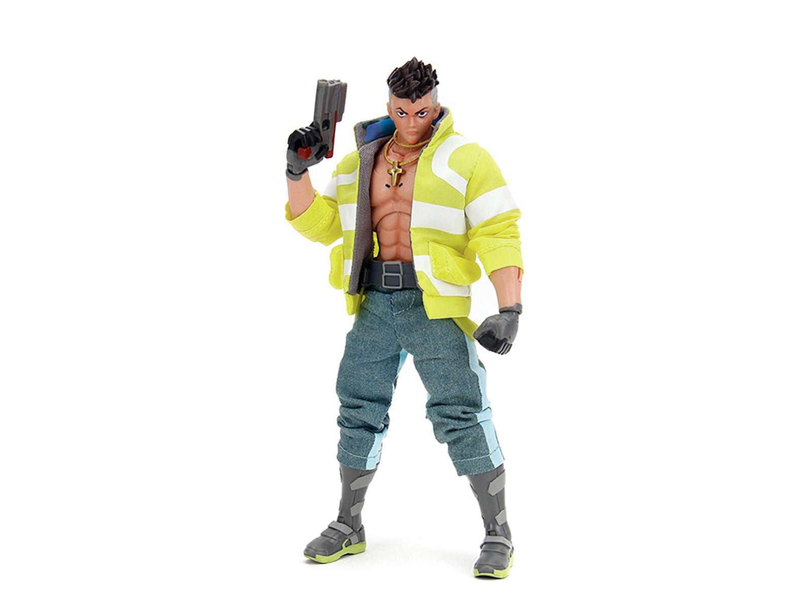 David Martinez 6" Moveable Figure with Accessories and Alternate Head and Hands "Cyberpunk: Edgerunners" (2022) TV Series Model by Jada - image 2