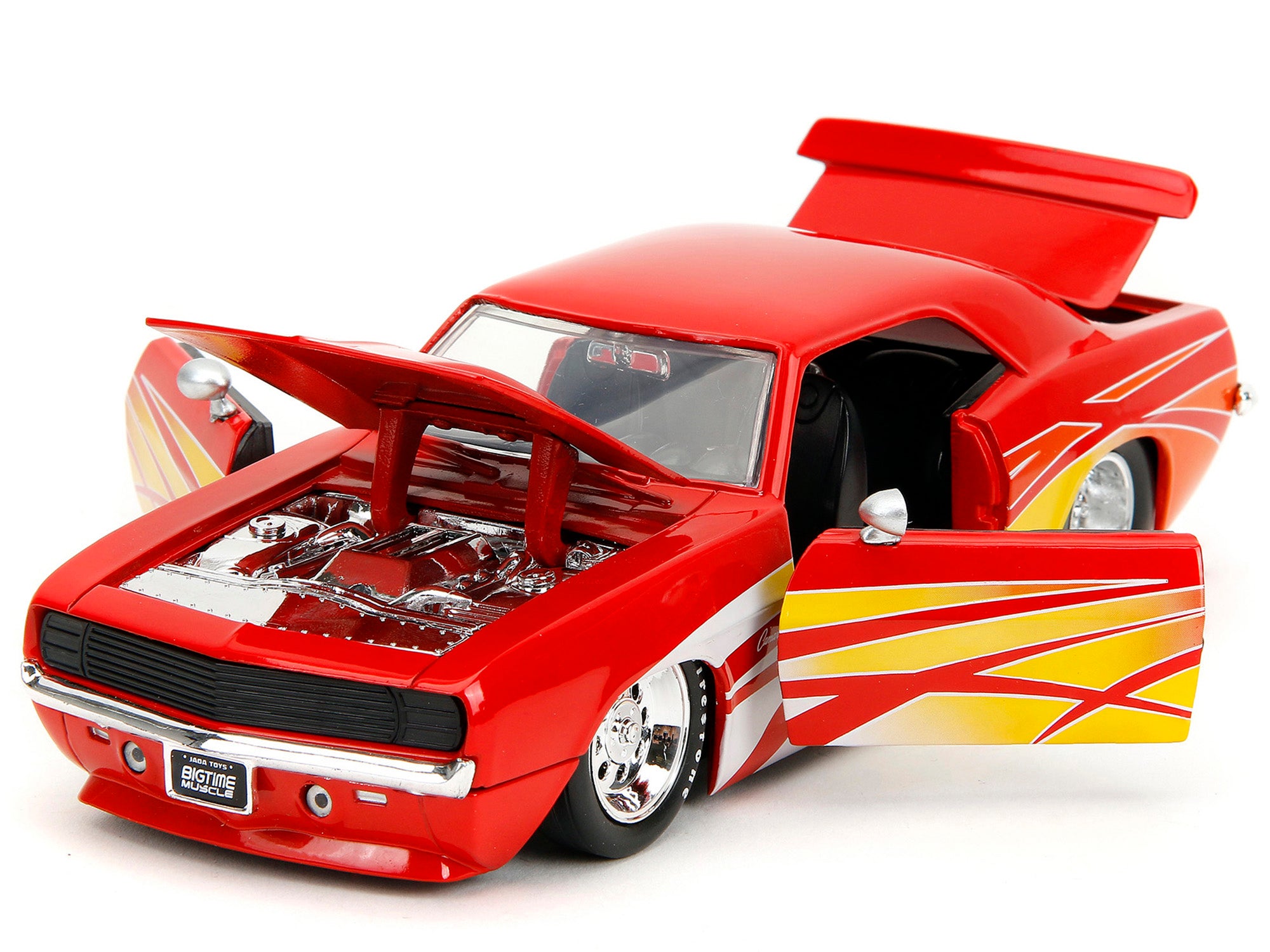 1969 Chevrolet Camaro Red with Graphics "BigTime Muscle" Series 1/24 Diecast Model Car by Jada - image 2