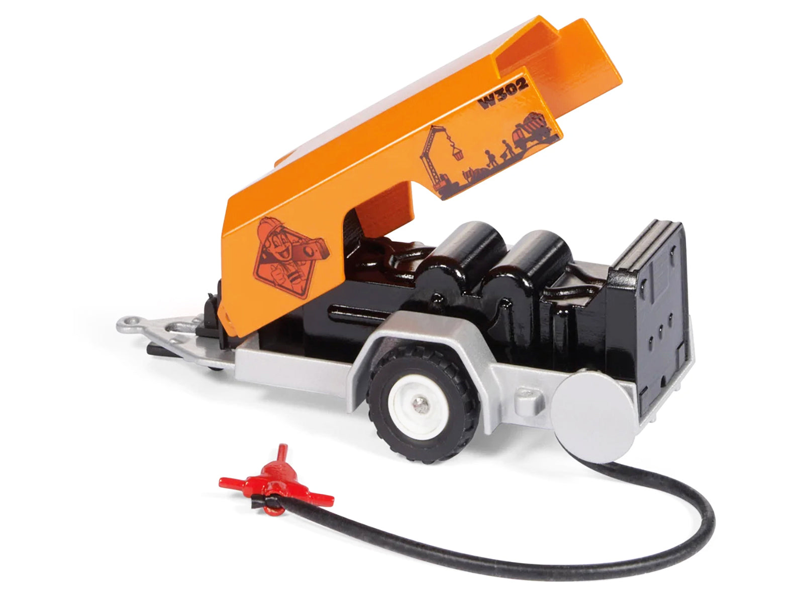 Ram 1500 Pickup Truck Yellow with Compressor Trailer and Worker Figure with Accessories Set 1/50 Diecast Models by Siku - image 3
