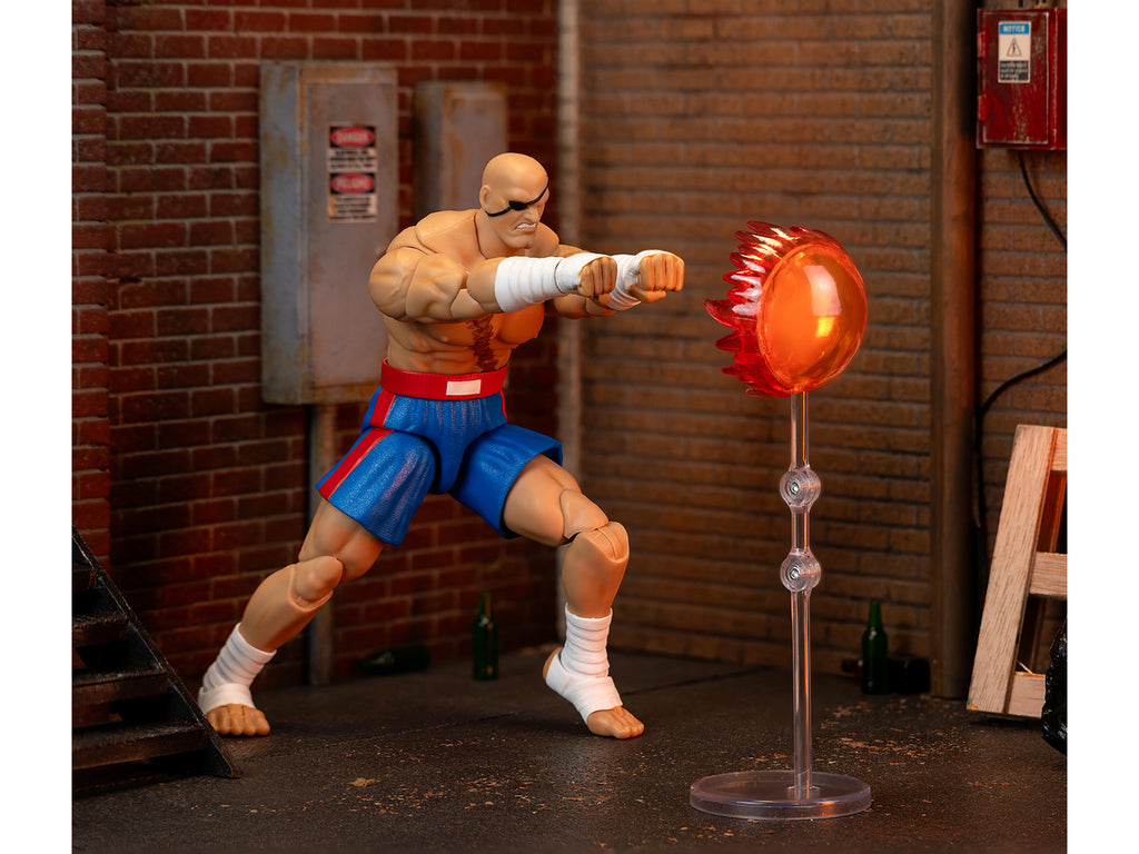 Sagat 7.5" Moveable Figure with Accessories and Alternate Head and Hands "Ultra Street Fighter II: The Final Challengers" (2017) Video Game Model by Jada - image 3