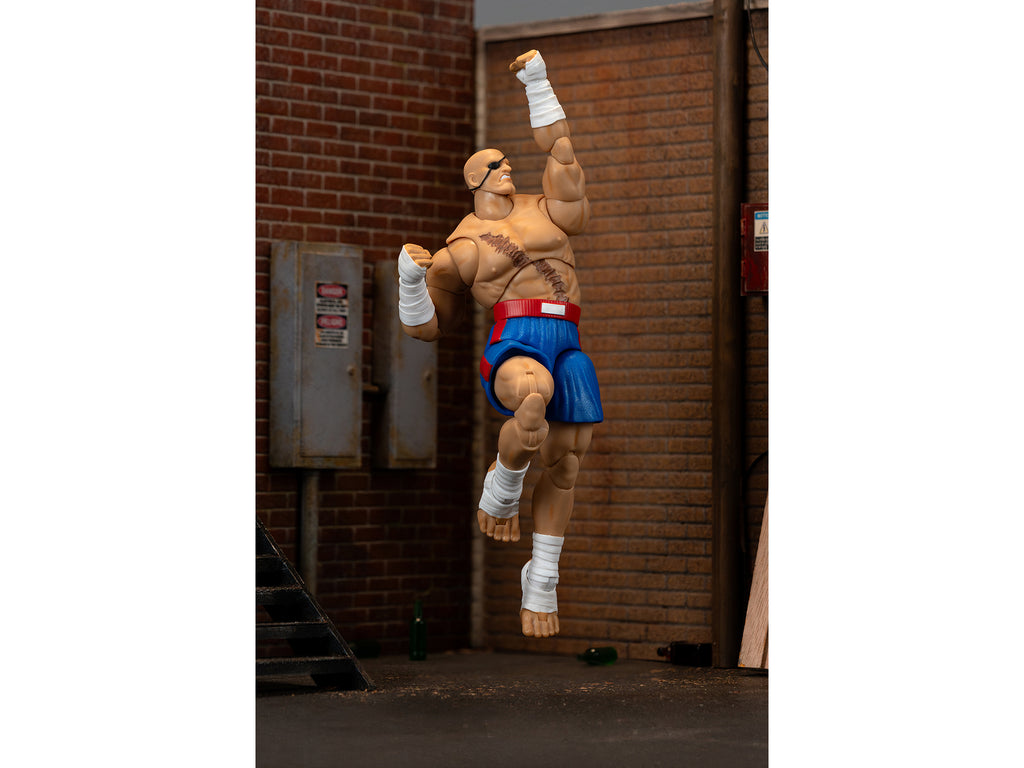 Sagat 7.5" Moveable Figure with Accessories and Alternate Head and Hands "Ultra Street Fighter II: The Final Challengers" (2017) Video Game Model by Jada - image 5