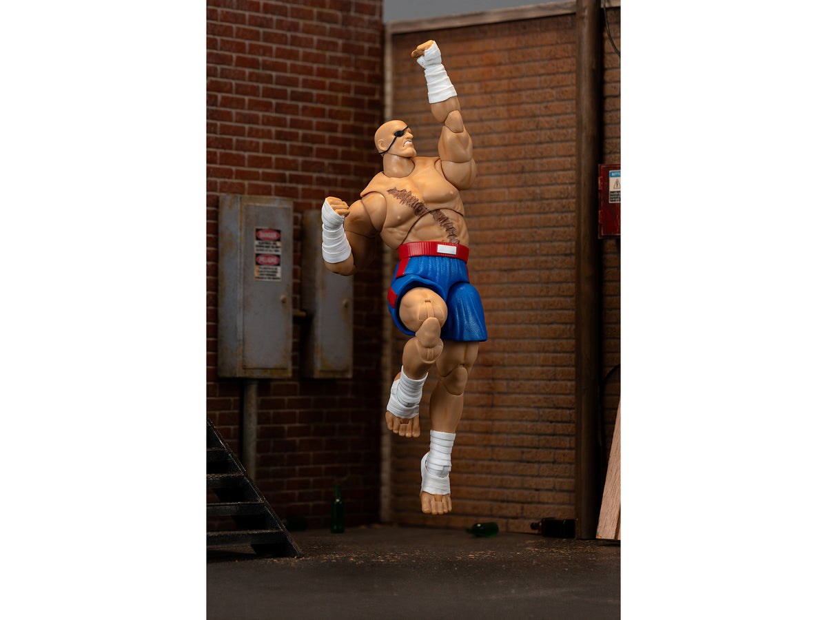 Sagat 7.5" Moveable Figure with Accessories and Alternate Head and Hands "Ultra Street Fighter II: The Final Challengers" (2017) Video Game Model by Jada - image 5