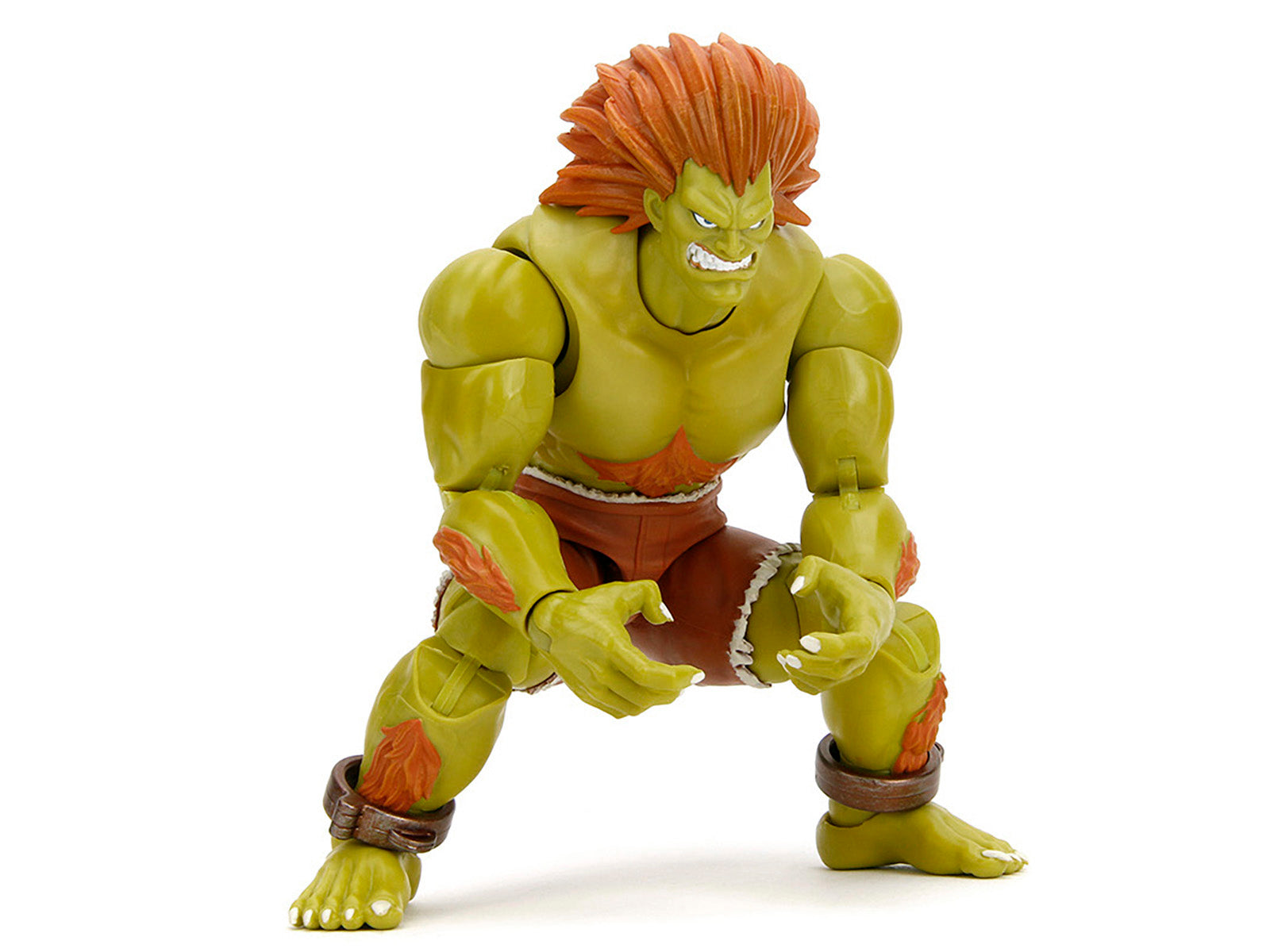 Blanka 7.5" Moveable Figure with Accessories and Alternate Head and Hands "Ultra Street Fighter II: The Final Challengers" (2017) Video Game Model by Jada - image 3