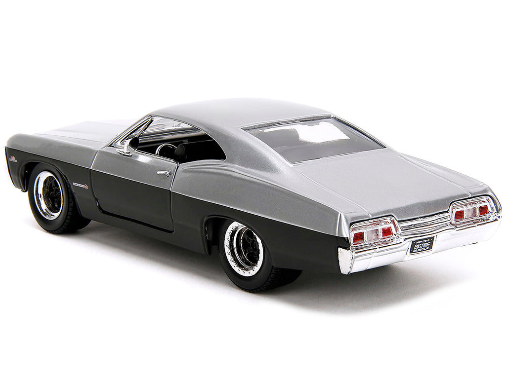 1967 Chevrolet Impala SS Silver Metallic and Black "Bigtime Muscle" Series 1/24 Diecast Model Car by Jada - image 5