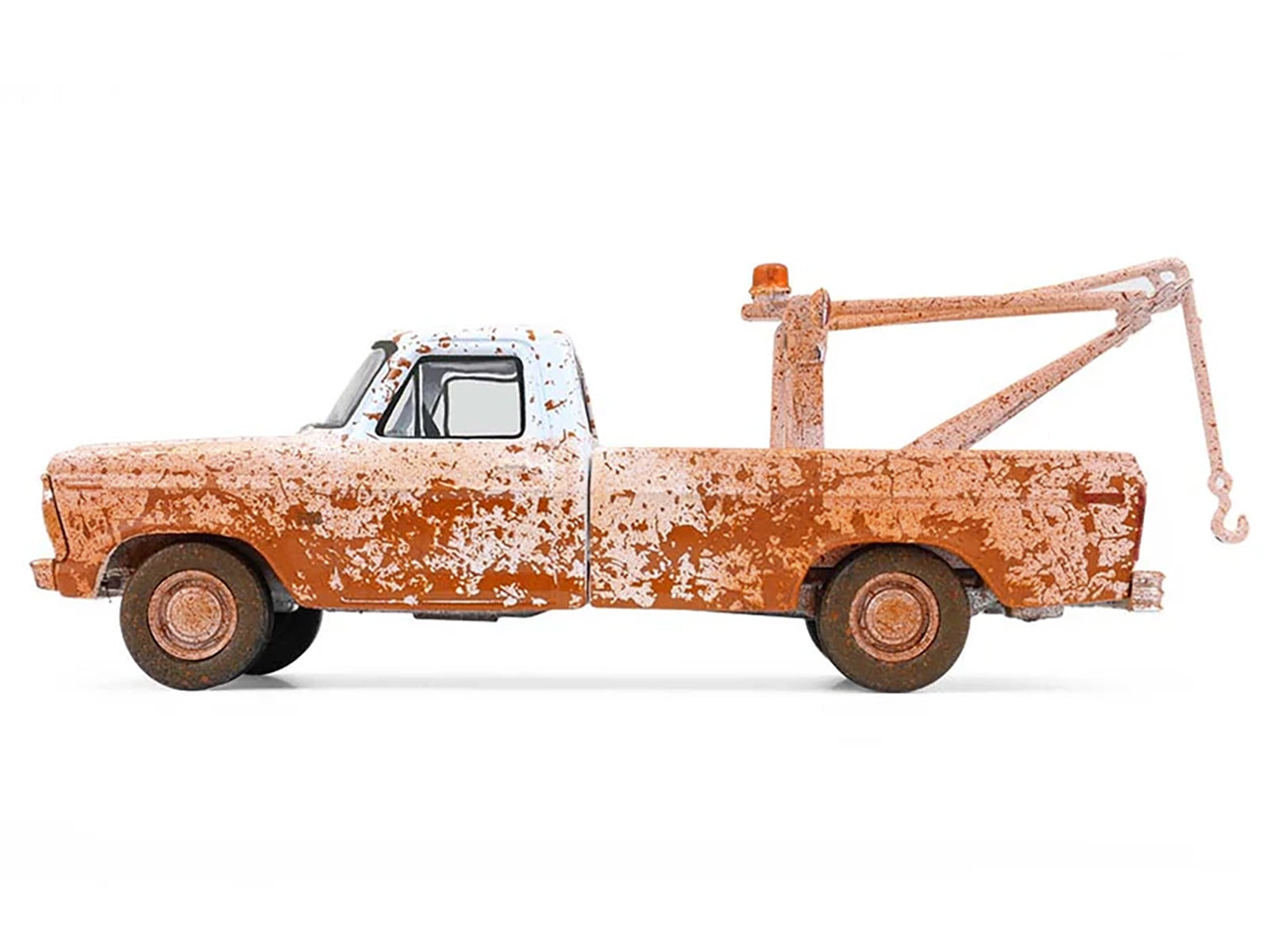 1973 Ford F-100 Tow Truck White (Weathered) "Blue Collar Collection" Series 14 1/64 Diecast Model Car by Greenlight - image 2