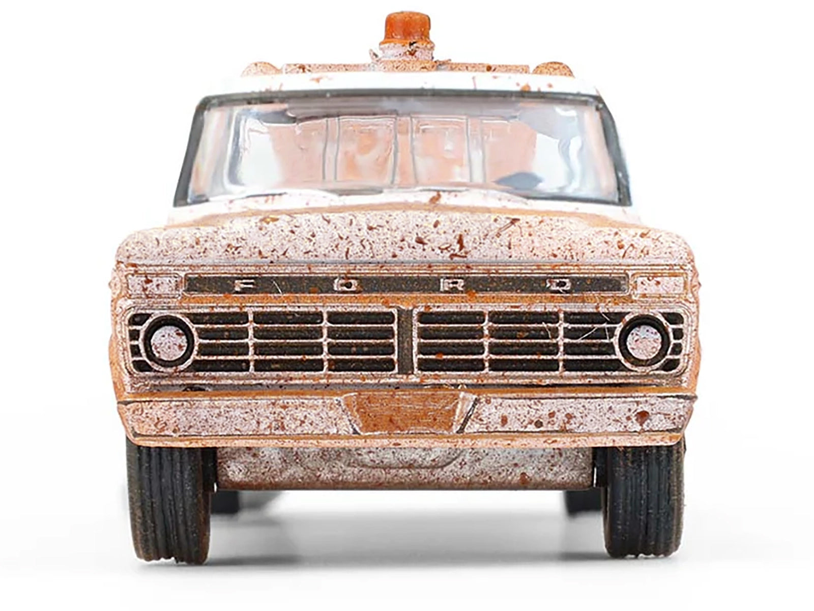 1973 Ford F-100 Tow Truck White (Weathered) "Blue Collar Collection" Series 14 1/64 Diecast Model Car by Greenlight - image 4