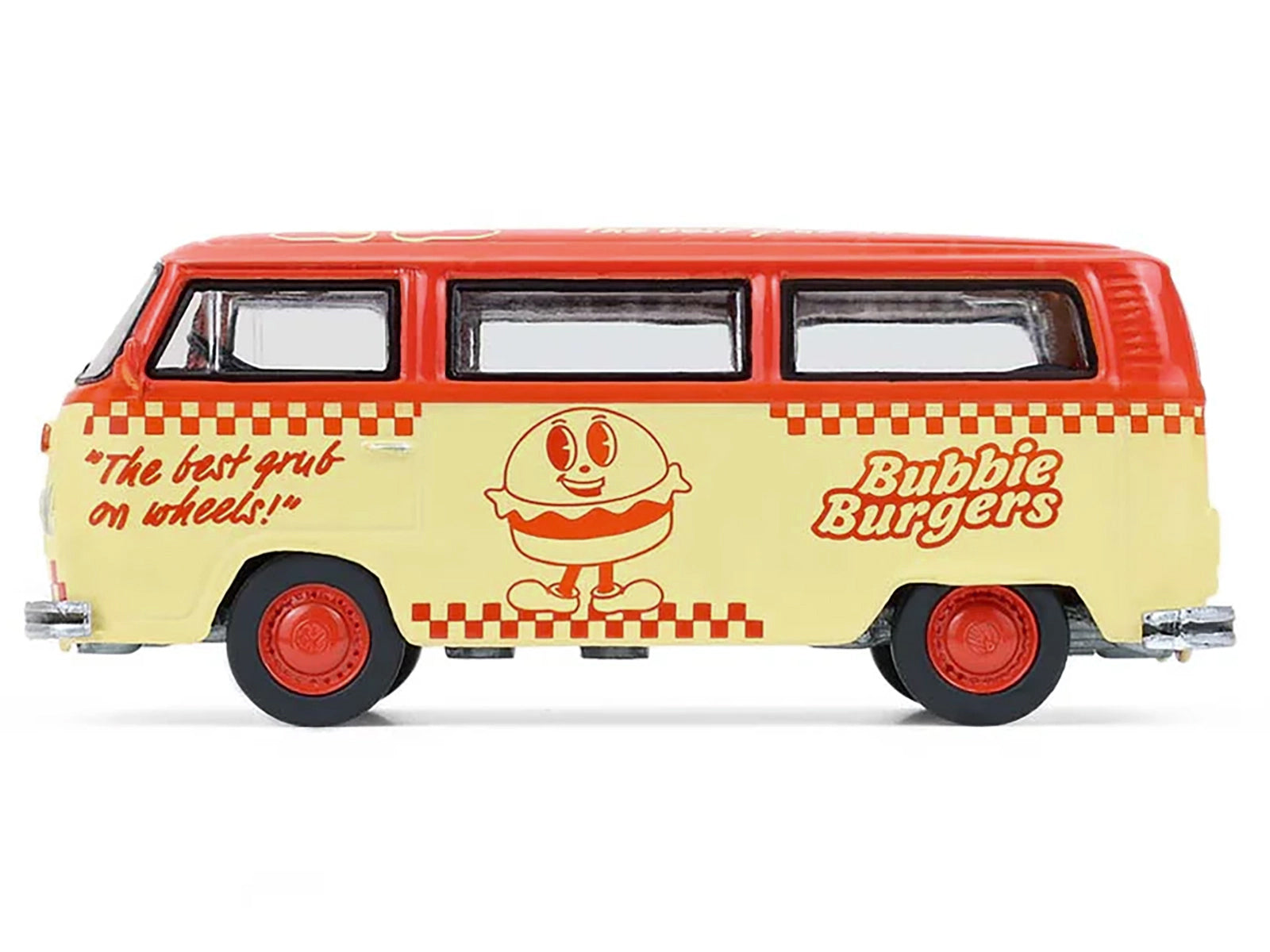 1975 Volkswagen Type 2 Van "Bubbie Burgers Food Truck" Orange and Cream "Blue Collar Collection" Series 14 1/64 Diecast Model Car by Greenlight - image 2