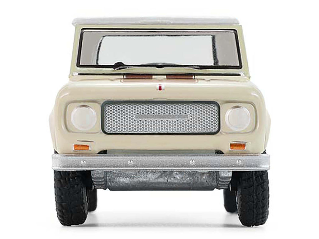1967 International Scout 800 Sportop Cream with Brown Stripes and White Top "All Terrain" Series 17 1/64 Diecast Model Car by Greenlight - image 5