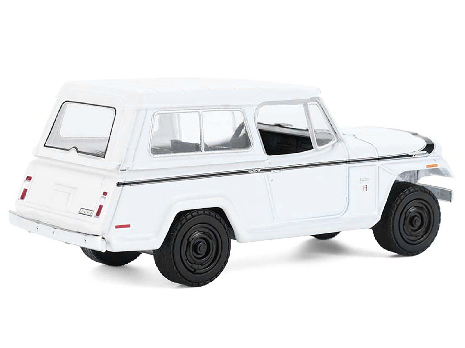1971 Jeep Jeepster Commando White with Black Stripes "All Terrain" Series 17 1/64 Diecast Model Car by Greenlight - image 4