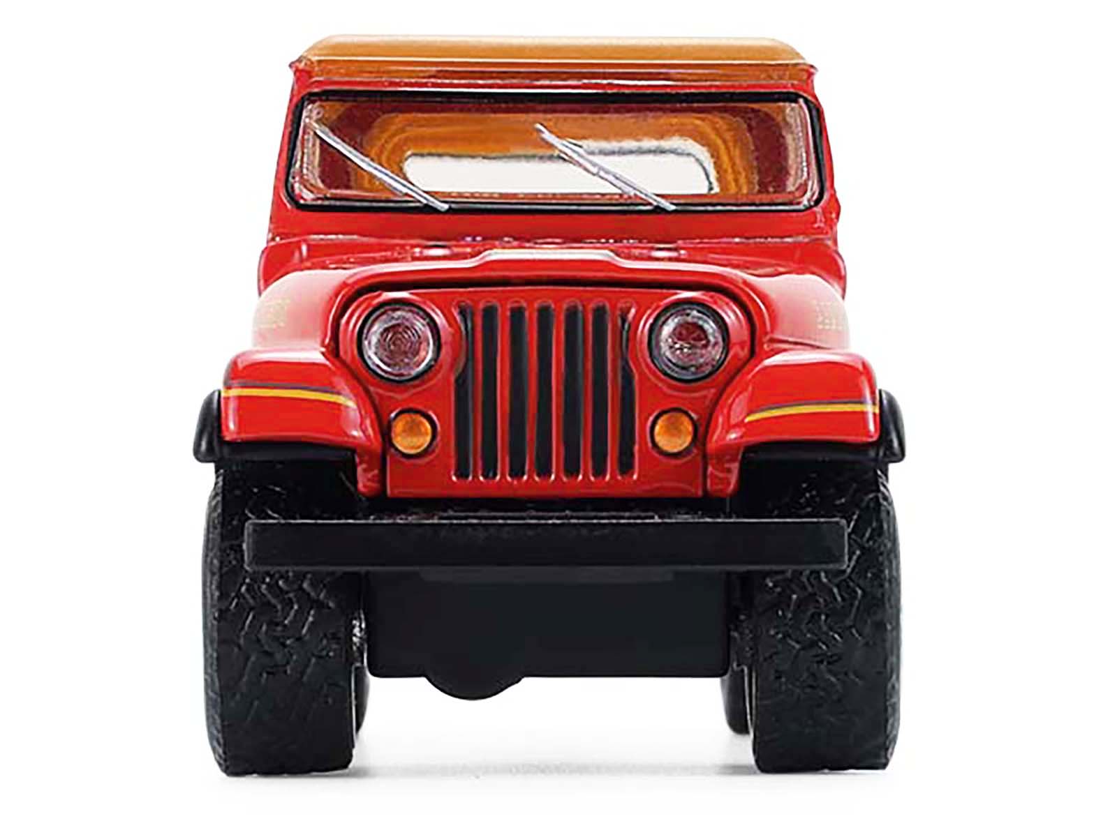 1980 Jeep CJ-7 Laredo Red with Tan Top "All Terrain" Series 17 1/64 Diecast Model Car by Greenlight - image 4