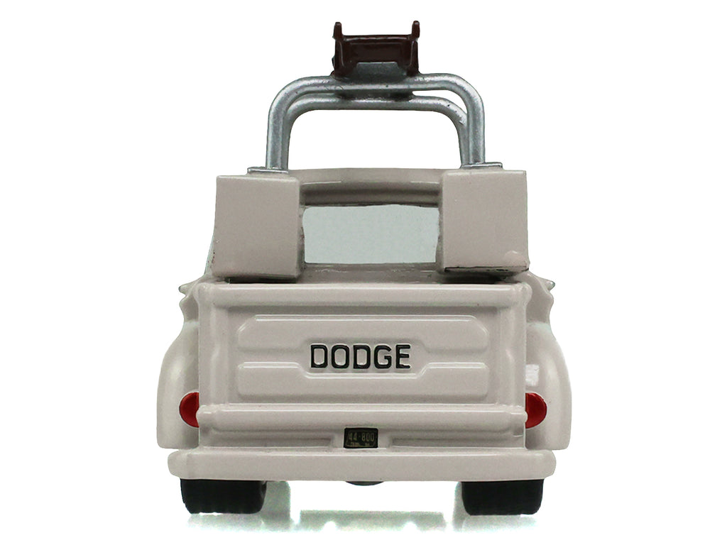 1963 Dodge D-100 Pickup Truck with Ladder Rack Sand Dune White "Blue Collar Collection" Series 15 1/64 Diecast Model Car by Greenlight - image 5