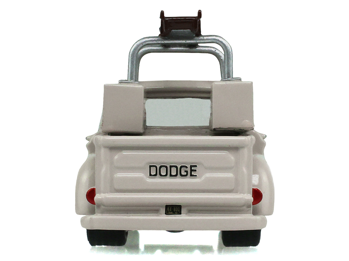 1963 Dodge D-100 Pickup Truck with Ladder Rack Sand Dune White "Blue Collar Collection" Series 15 1/64 Diecast Model Car by Greenlight - image 5