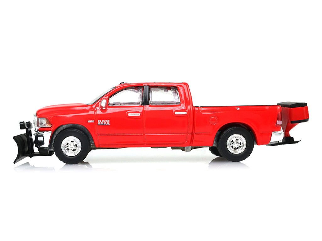 2016 Ram 2500 Pickup Truck with Salt Spreader and Snow Plow Agriculture Red "Blue Collar Collection" Series 15 1/64 Diecast Model Car by Greenlight - image 2