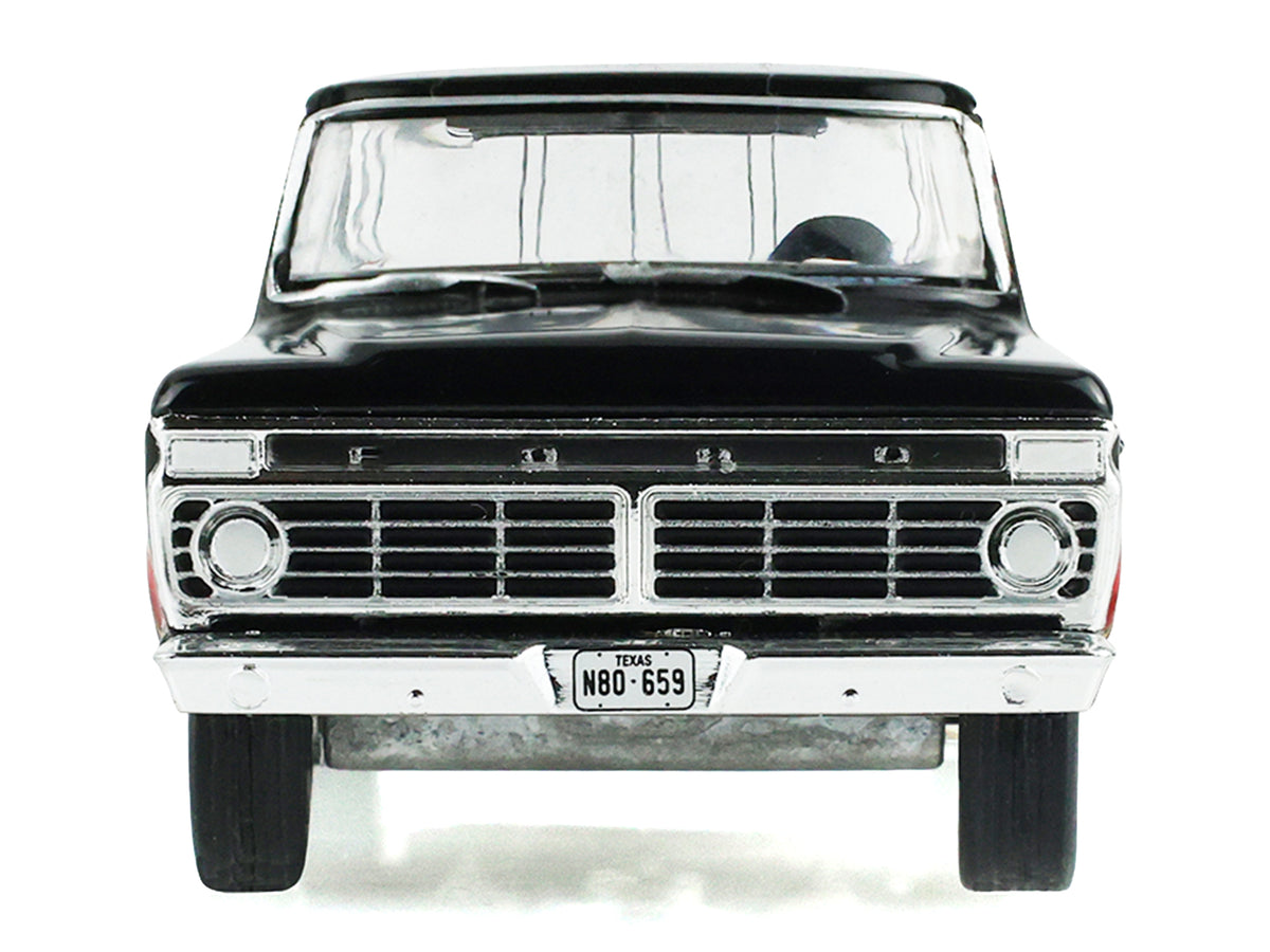 1977 Ford F-100 Pickup Truck with Bed Cover Black with Stripes "Blue Collar Collection" Series 15 1/64 Diecast Model Car by Greenlight - image 4