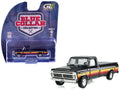 1977 Ford F-100 Pickup Truck with Bed Cover Black with Stripes "Blue Collar Collection" Series 15 1/64 Diecast Model Car by Greenlight