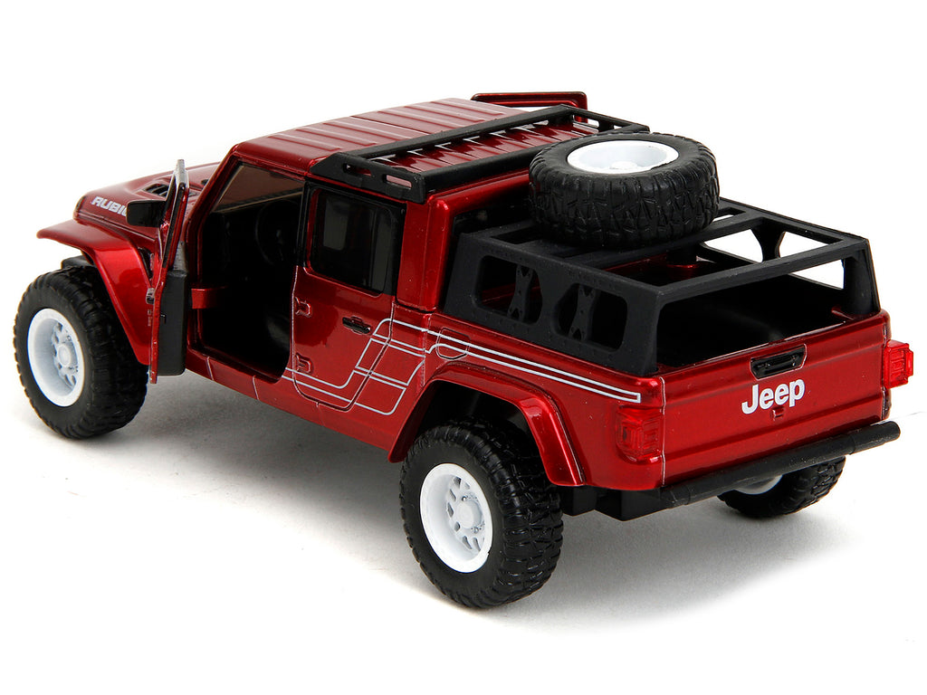 2020 Jeep Gladiator Pickup Truck Candy Red "Pink Slips" Series 1/32 Diecast Model Car by Jada - image 4