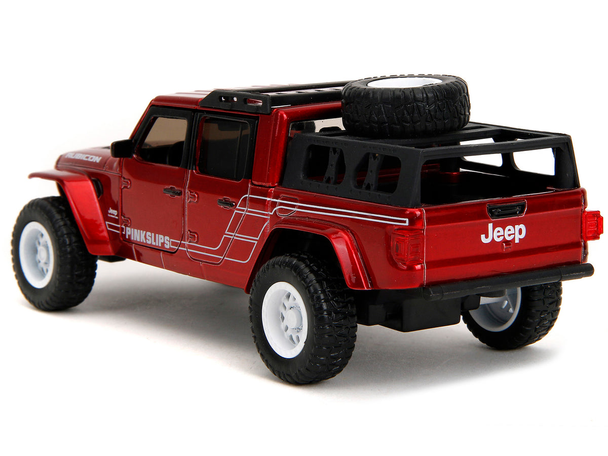 2020 Jeep Gladiator Pickup Truck Candy Red "Pink Slips" Series 1/32 Diecast Model Car by Jada - image 5