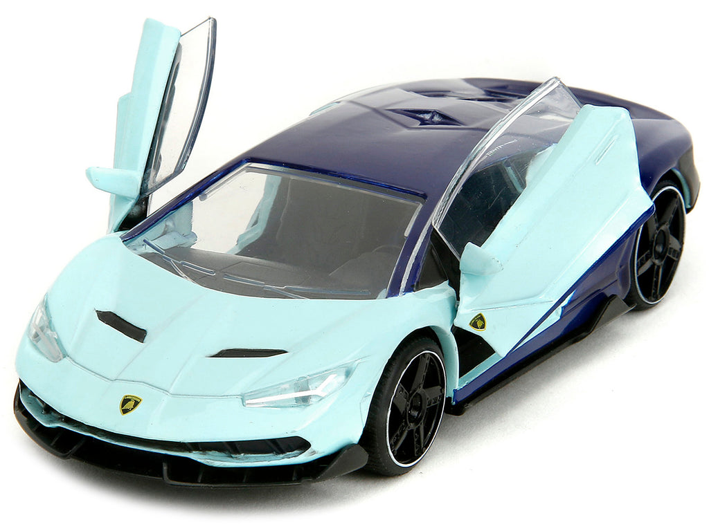 Lamborghini Centenario Light Blue and Purple "Pink Slips" Series 1/32 Diecast Model Car by Jada - image 2