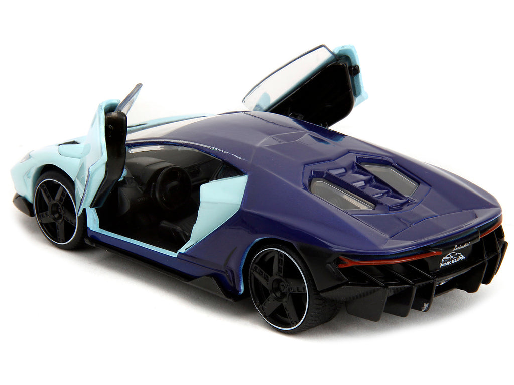 Lamborghini Centenario Light Blue and Purple "Pink Slips" Series 1/32 Diecast Model Car by Jada - image 4