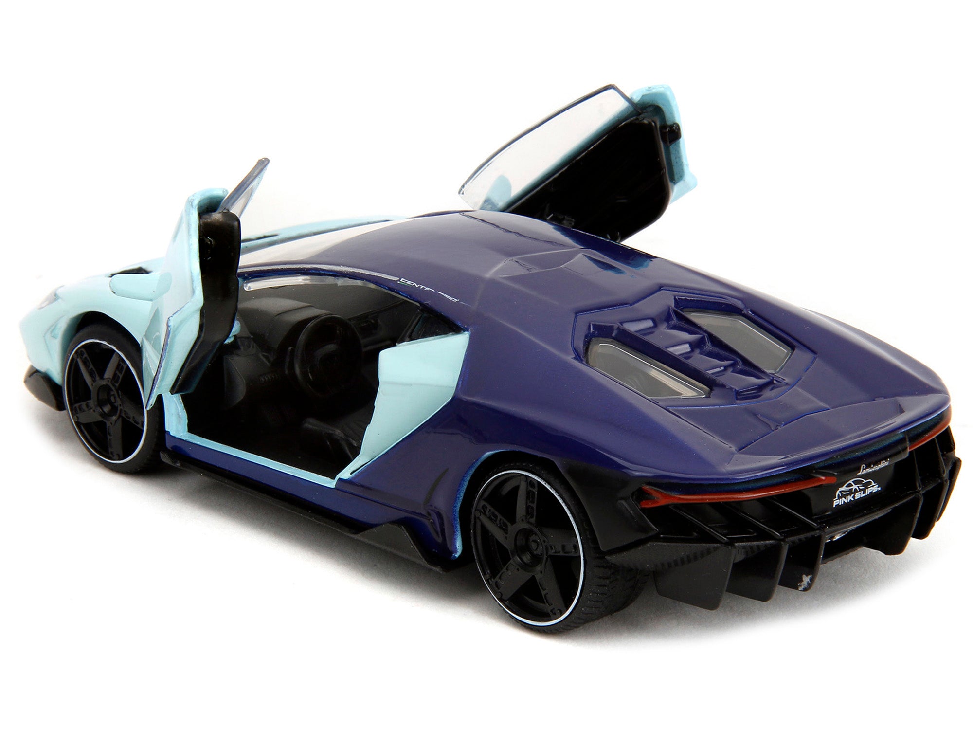 Lamborghini Centenario Light Blue and Purple "Pink Slips" Series 1/32 Diecast Model Car by Jada - image 4