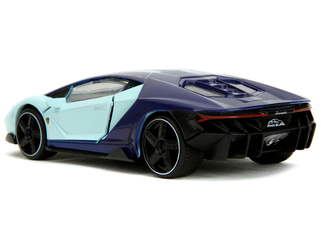 Lamborghini Centenario Light Blue and Purple "Pink Slips" Series 1/32 Diecast Model Car by Jada - image 5