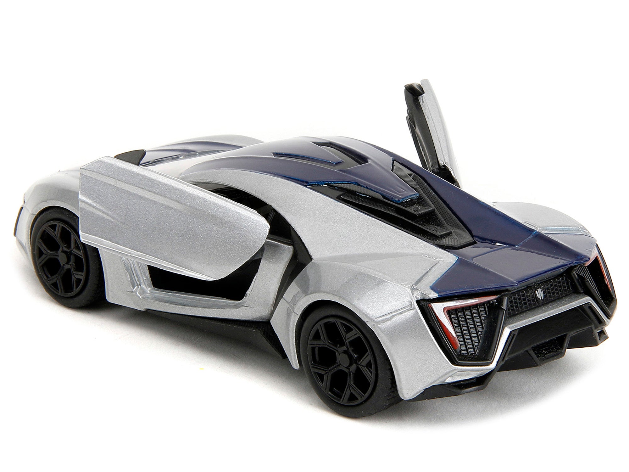 Lykan Hypersport Silver Metallic and Purple "Pink Slips" Series 1/32 Diecast Model Car by Jada - image 4