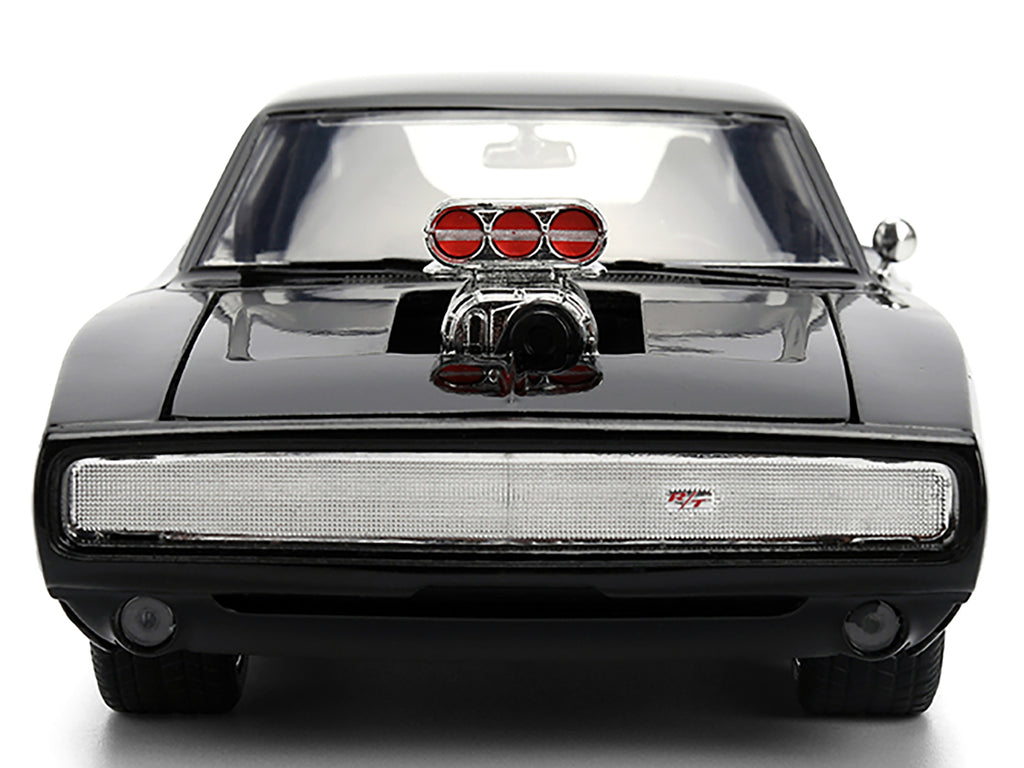 1970 Dodge Charger R/T Black "Furious 7" (2015) Movie "Fast & Furious" Series 1/24 Diecast Model Car by Jada - image 5
