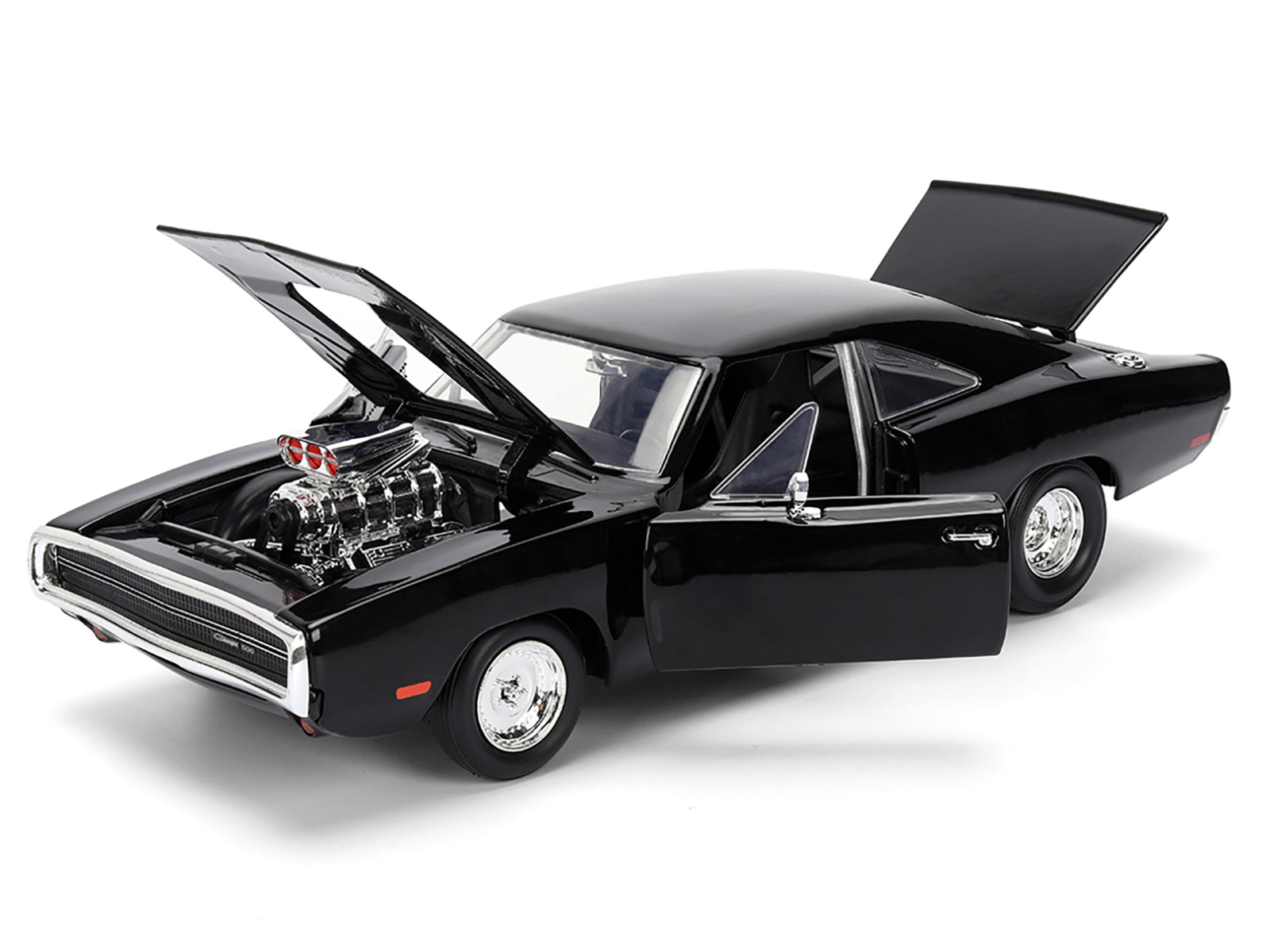 Dom's 1970 Dodge Charger R/T Black "F9" (2021) Movie "Fast & Furious" Series 1/24 Diecast Model Car by Jada - image 2