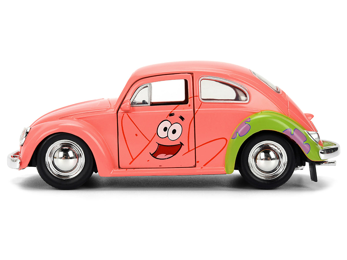 1959 Volkswagen Beetle "Patrick Star" Livery Pink "SpongeBob SquarePants" (1999-Current) TV Series "Hollywood Rides" Series 1/32 Diecast Model Car by Jada - image 3