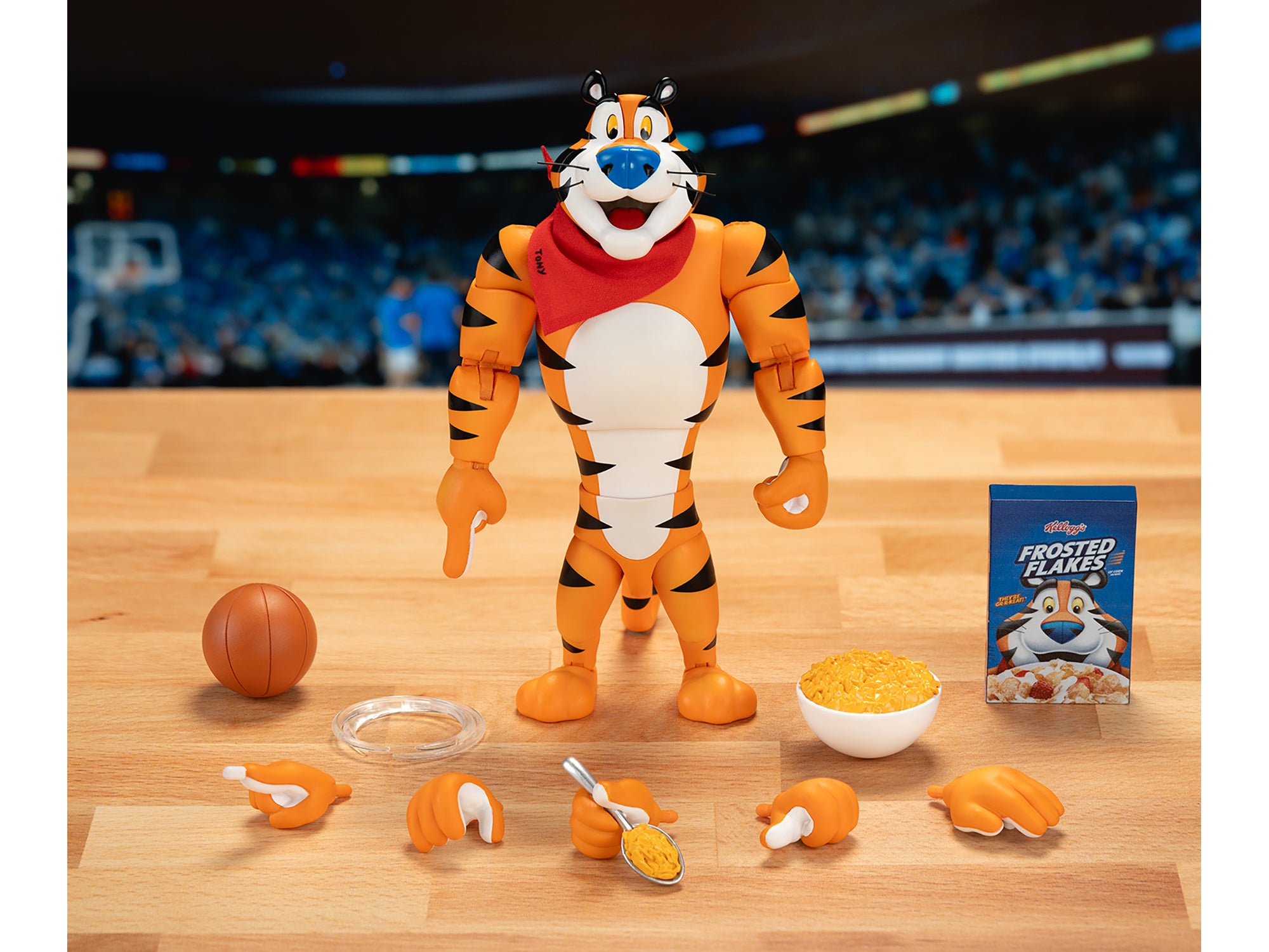 Tony the Tiger 6.75" Moveable Figure with Alternate Hands and Accessories "Kellogg's Frosted Flakes" Model by Jada - image 3
