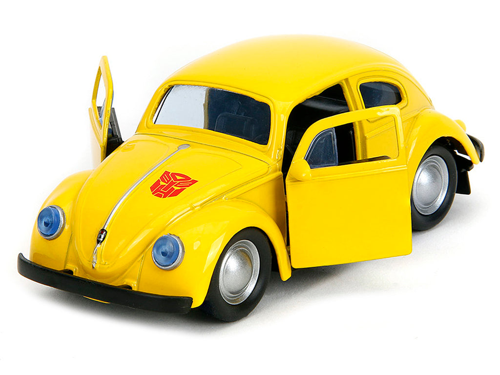 Volkswagen Beetle "Bumblebee" Yellow "Transformers" "Hollywood Rides" Series 1/32 Diecast Model Car by Jada - image 2