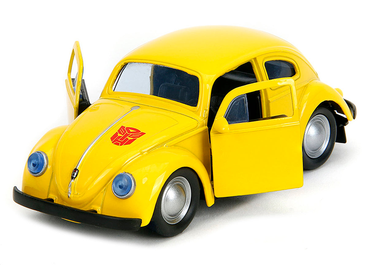 Volkswagen Beetle "Bumblebee" Yellow "Transformers" "Hollywood Rides" Series 1/32 Diecast Model Car by Jada - image 2