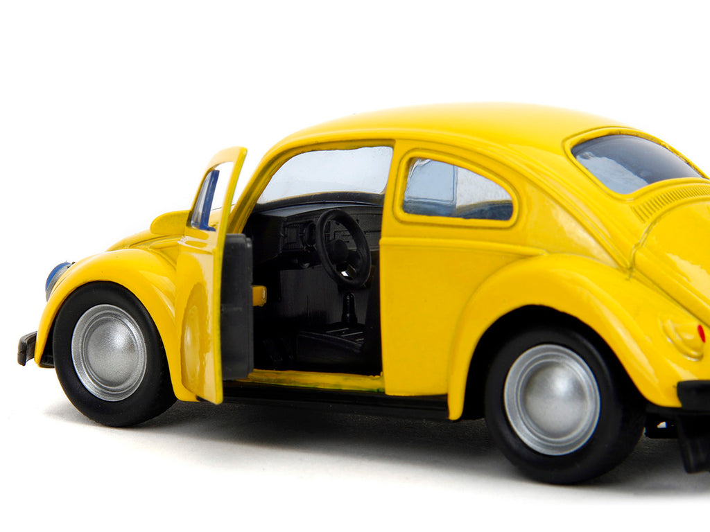 Volkswagen Beetle "Bumblebee" Yellow "Transformers" "Hollywood Rides" Series 1/32 Diecast Model Car by Jada - image 3