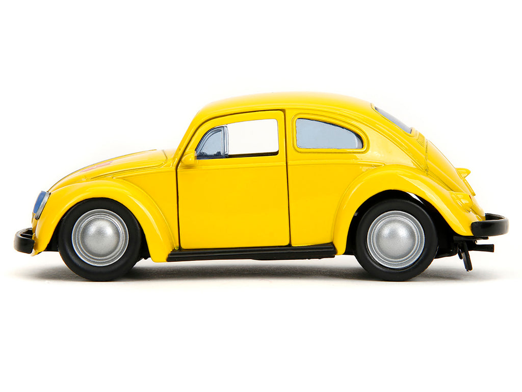 Volkswagen Beetle "Bumblebee" Yellow "Transformers" "Hollywood Rides" Series 1/32 Diecast Model Car by Jada - image 4