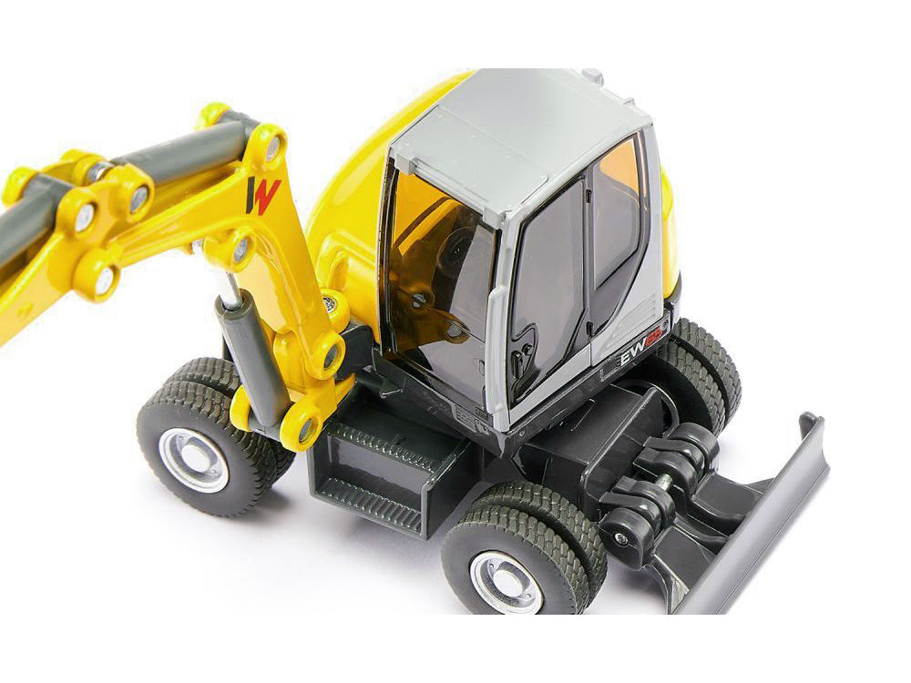 Wacker Neuson EW65 Mobile Excavator Yellow and Gray 1/50 Diecast Model by Siku - image 4