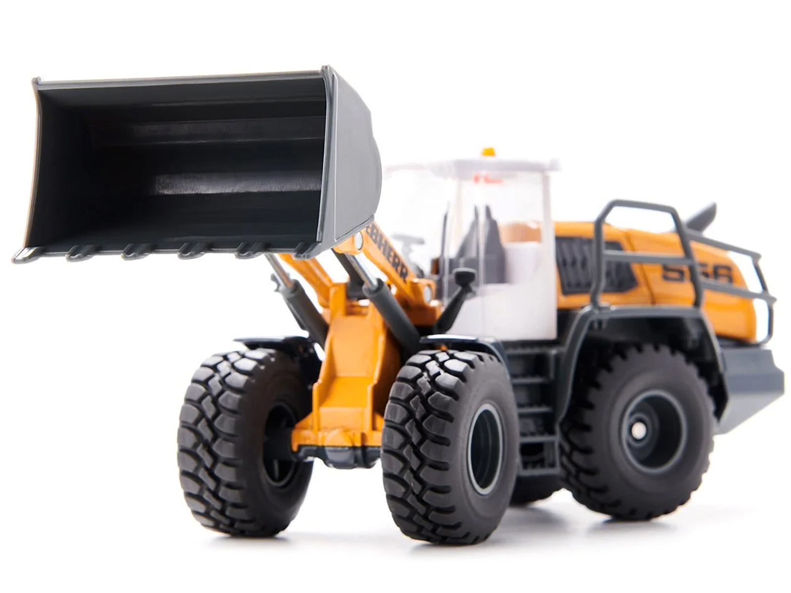 Liebherr L556 Wheel Loader Yellow with White Cabin 1/50 Diecast Model by Siku - image 2