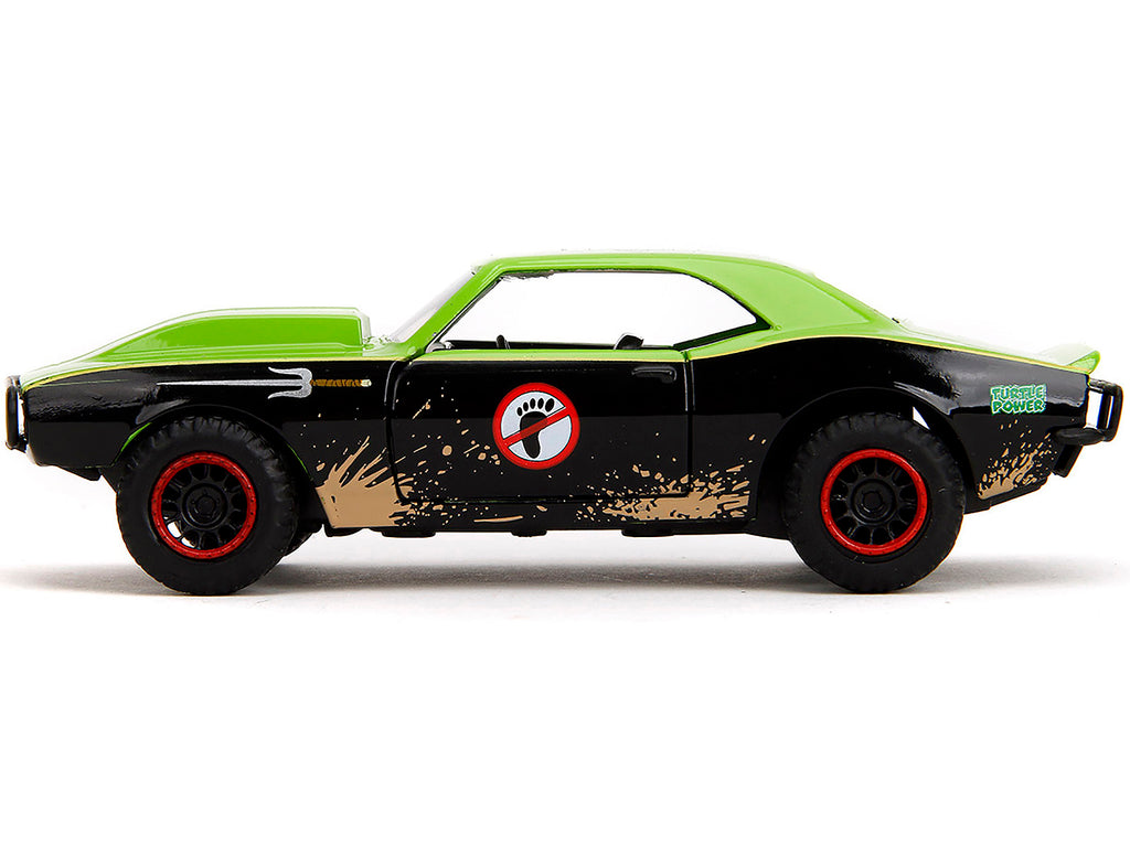 1967 Chevrolet Camaro "Teenage Mutant Ninja Turtles" Black and Green (Dirty) "Hollywood Rides" Series 1/32 Diecast Model Car by Jada - image 5